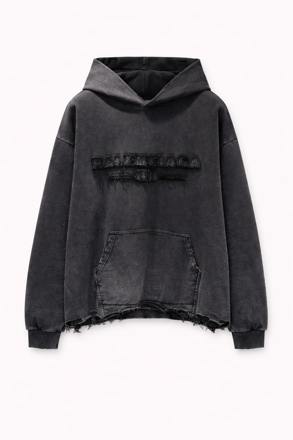 Black distressed hoodie, iconkart shop