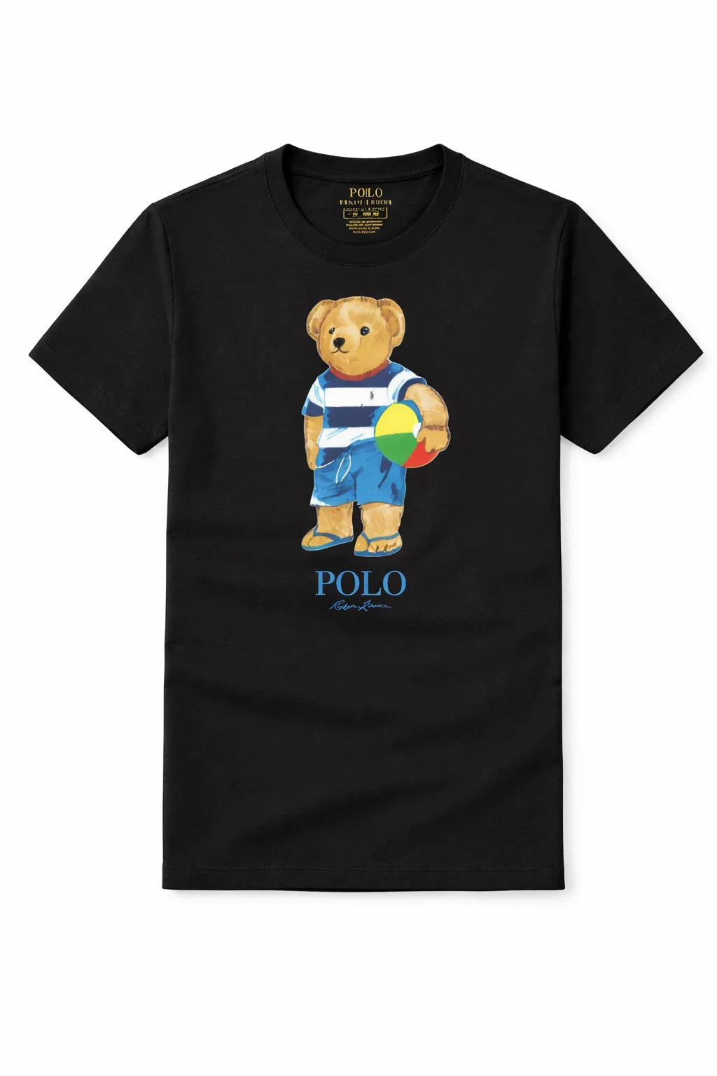 Custom Slim Fit Polo Bear With Ball T-Shirt - RL - Icon Kart Shop