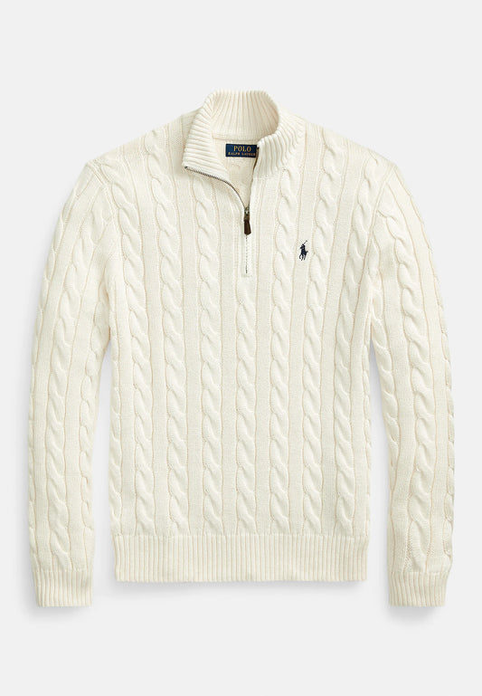 Cream-colored cable knit sweater, Iconkart shop