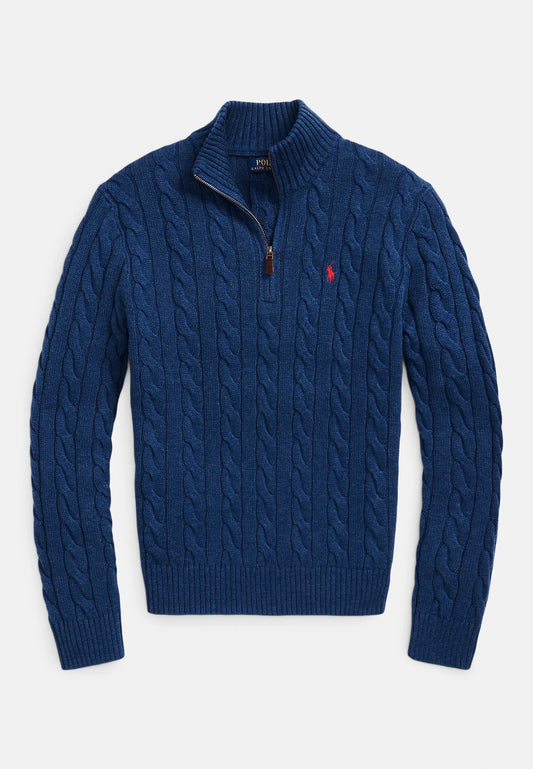 Blue cable knit sweater, Iconkart shop