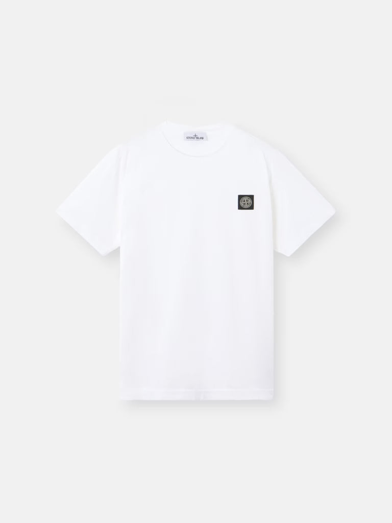 white t-shirt with compass logo, iconkart shop