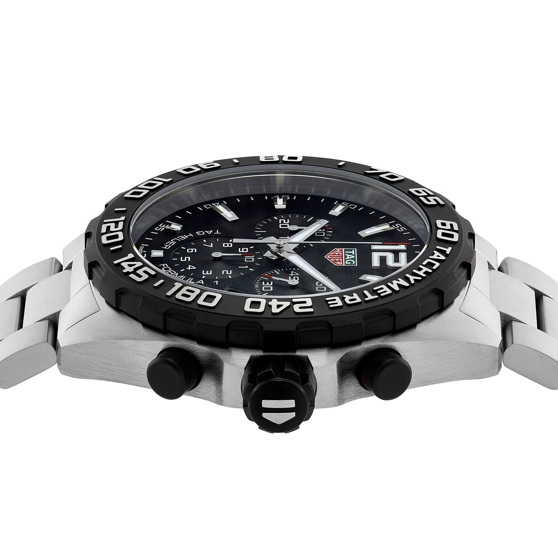 Formula 1 Quartz Men's Black Steel Chronograph 43mm Watch -Iconkatshop
