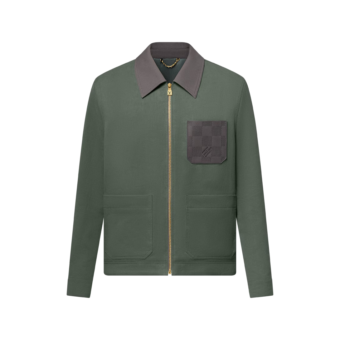 Green jacket with a purple collar and pocket,  iconkart shop
